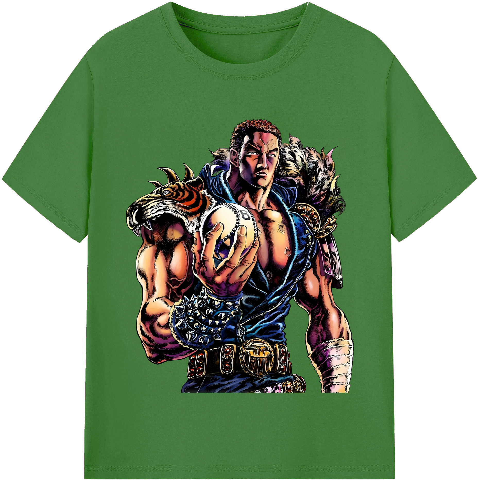 （画像用） 北斗の拳 Fist of the North Star レディースカジュアルプリントTシャツ（綿100％）